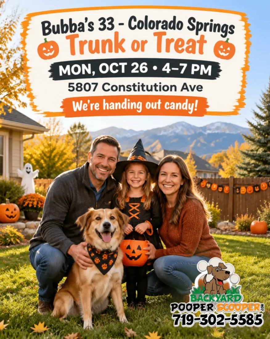 Bubba's 33 Trunk or Treat event flyer